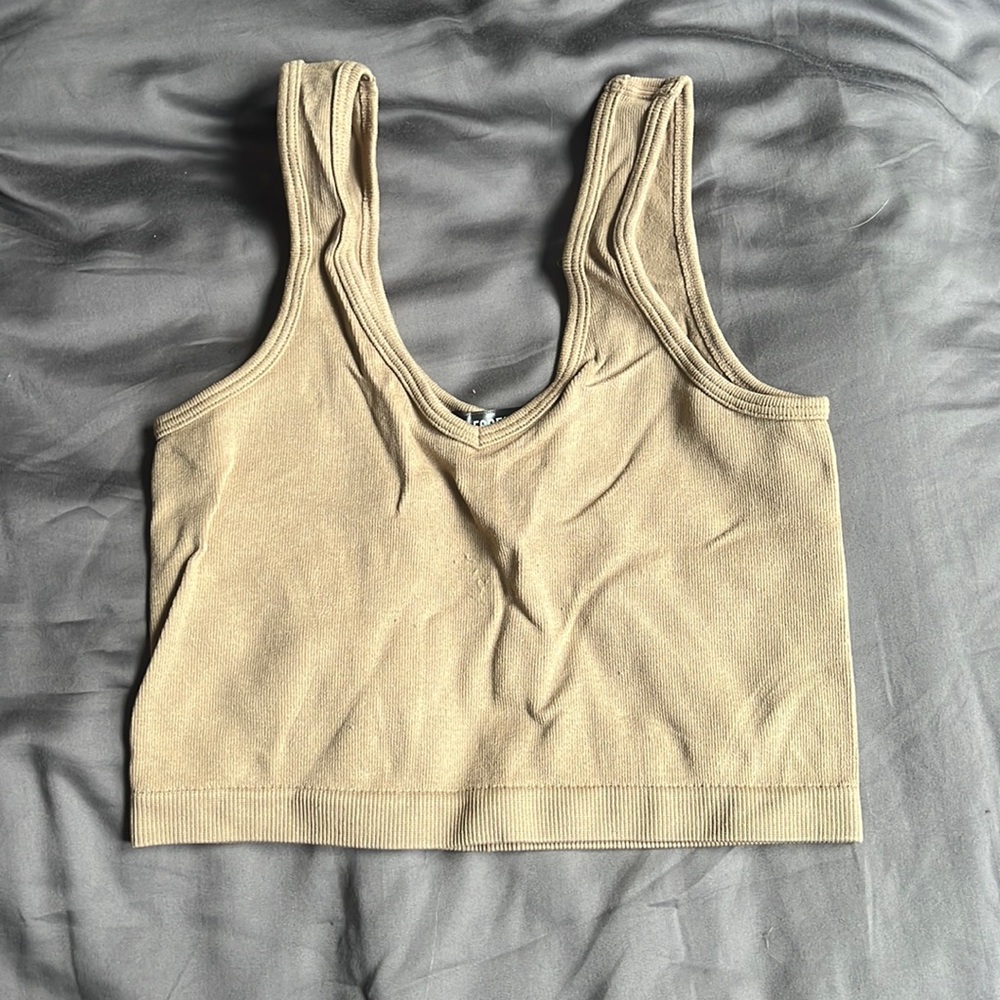 Tan Urban Planet tank top